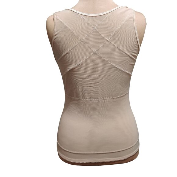 Kymaro XL Beige Body Shaper Firm Control Open Bust Compression Tank Top 30386 - Picture 4 of 12